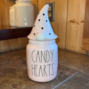 Rae Dunn “Candy Hearts” Gnome Canister